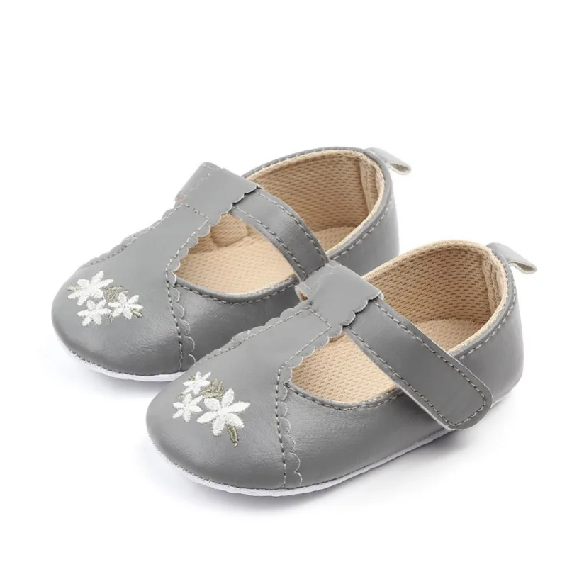 

2019 Brand New Toddler Baby Girls Flower Unicorn Shoes PU Leather Shoes Soft Sole Crib Shoes Spring Autumn First walkers 0-18M