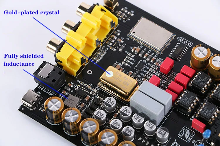 CSR8675 Bluetooth 5 0 приемник ES9038 декодирование HiFi аудио Плата адаптер LDAC APTX HD