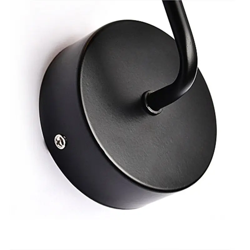 Черный чердак антикварный Железный простой настенный светильник американский