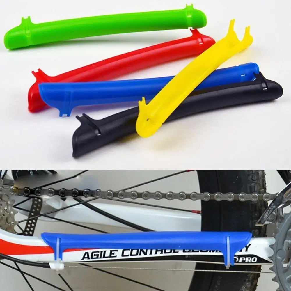 Пластиковая защита цепи велосипеда рамы вилки защитная накладка задняя