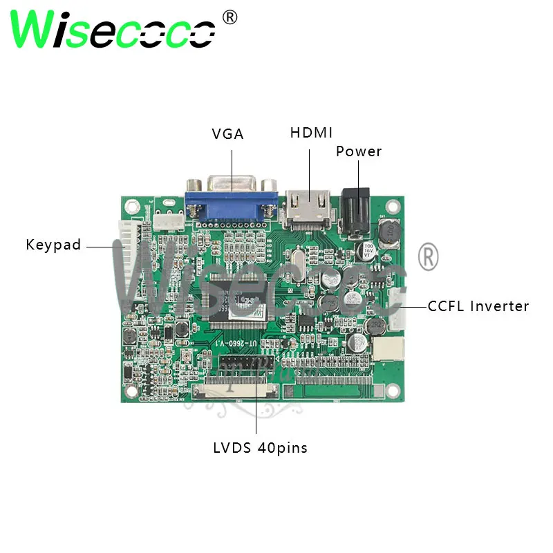 Дисплей для ноутбука wisecoco Raspberry Pi 3 4 10 1 дюйма 1280*720 IPS 750 яркий жк дисплей с VGA HDMI