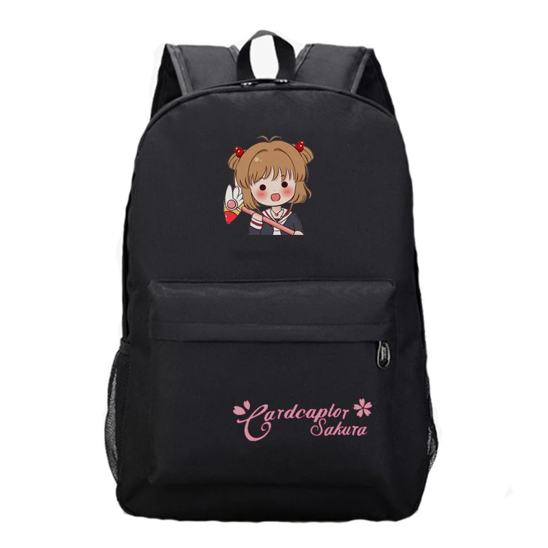 

Anime Card Captor Sakura Backpack Boys Girls School Backpacks Men Women Laptop Bags Students Book Rucksack