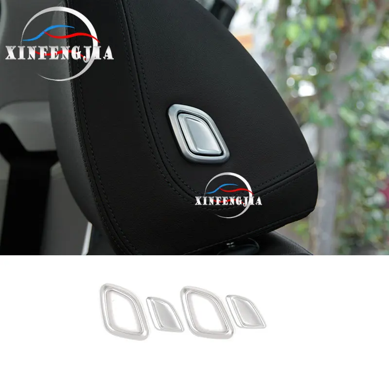 4 шт. хромированные кнопки для подголовника сиденья BMW X3 G01 18 19 X4 G02 2019|Лепнина