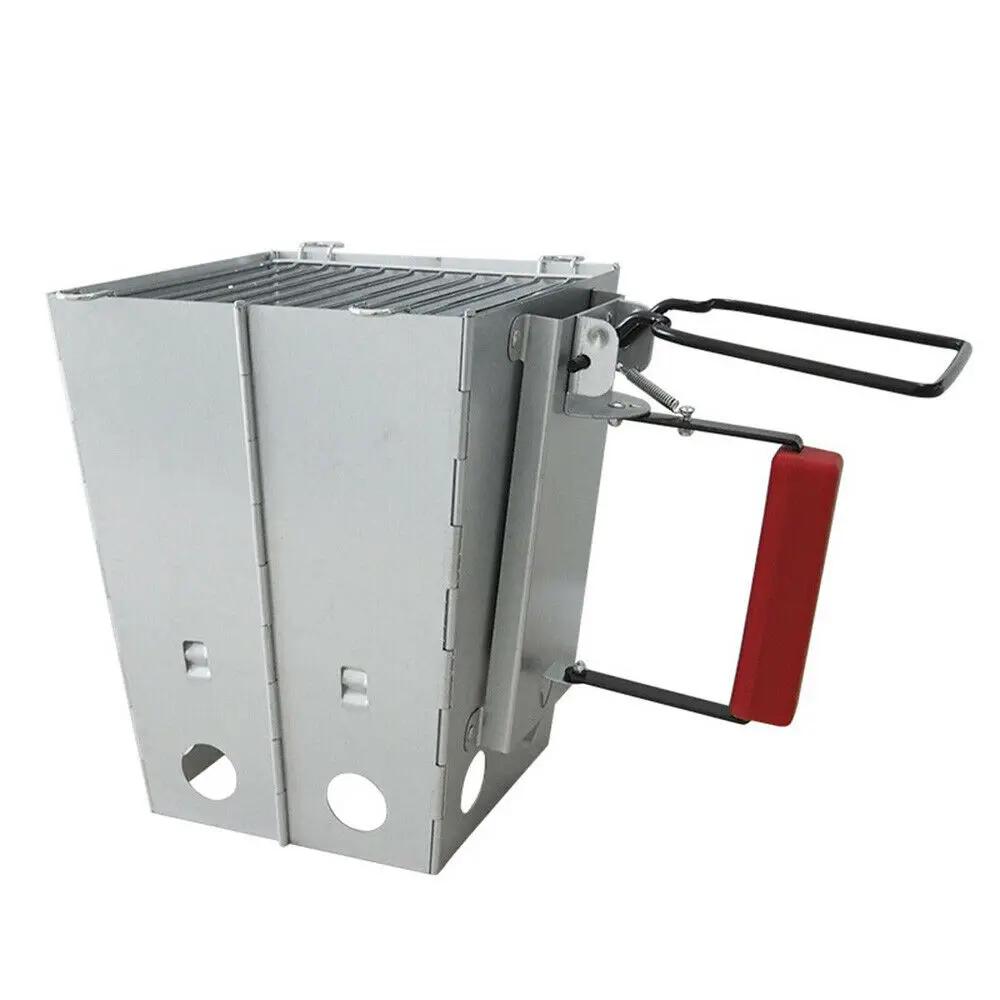 Складная плита для кемпинга барбекю дымоход стартер угольная зажигалка|Уличные