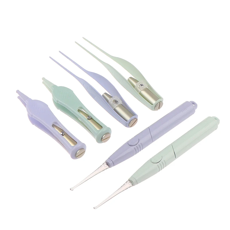 

1Pc Luminous Ear Wax Pickers Cleaner Flashlight Earpick Earwax Remover Tweezer