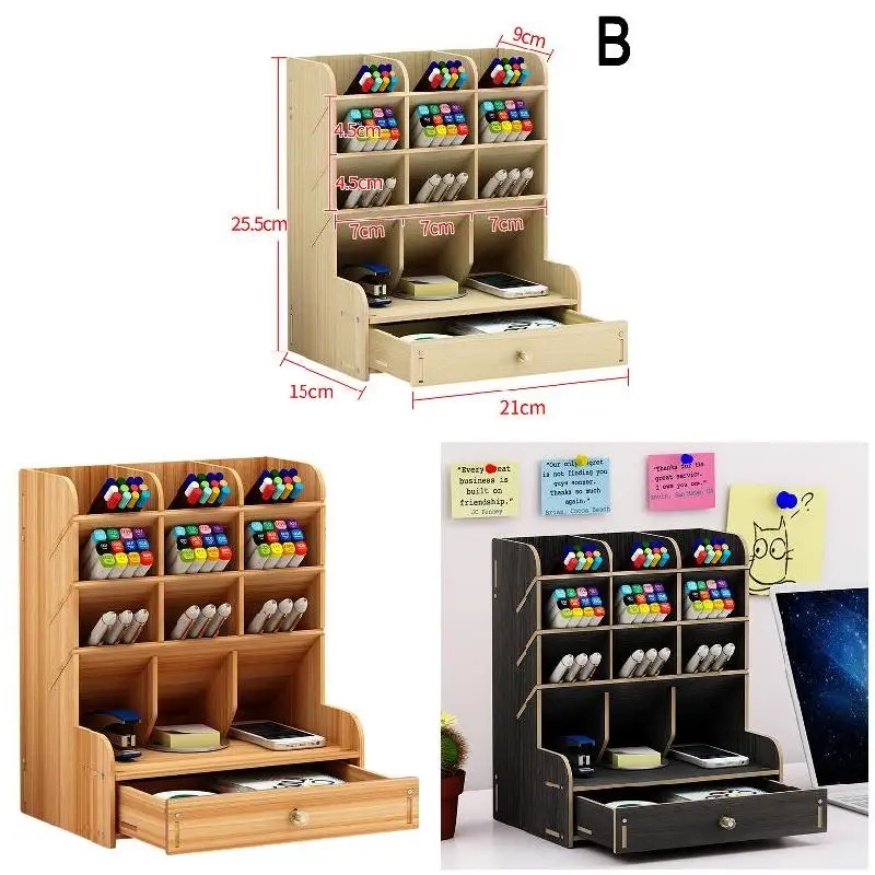 Pen Creative Cute learning multifunctional storage box with Drawer office desktop personality ornaments pen holder organizer JR |