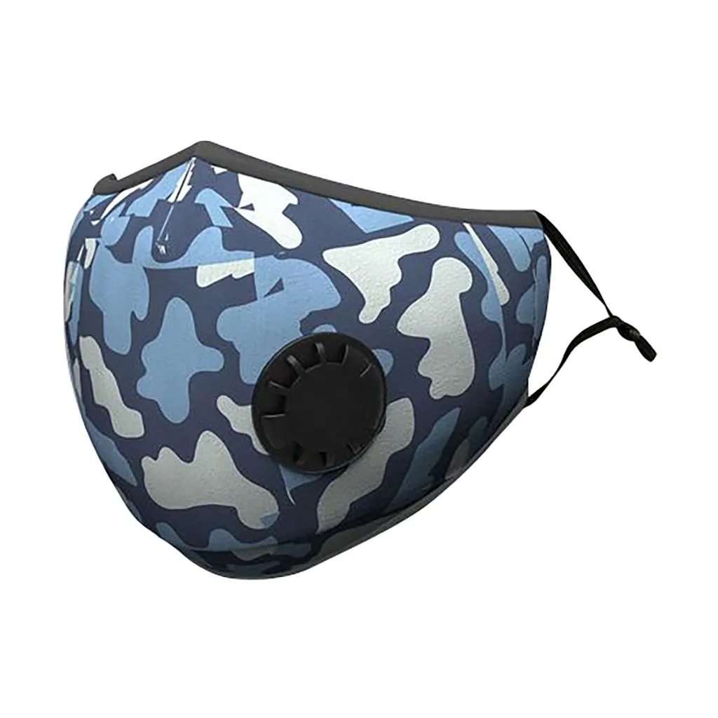 Воздухопроницаемая маска для рта унисекс защиты лица с клапаном PM2.5 Детские