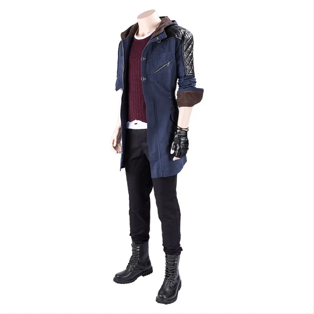 Костюм для косплея Nero DMC 5 для взрослых мужчин, куртка-пальто, униформа, наряд, костюм для Хэллоуина и карнавалов.