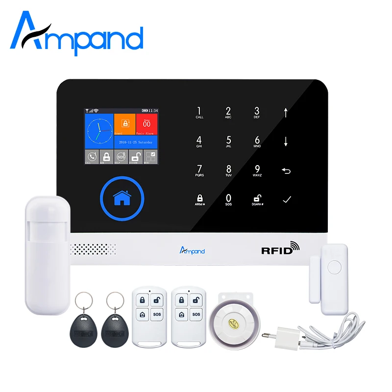 WI-FI GSM GPRS сигнализации Системы для дома с детектором движения Сенсор Беспроводной