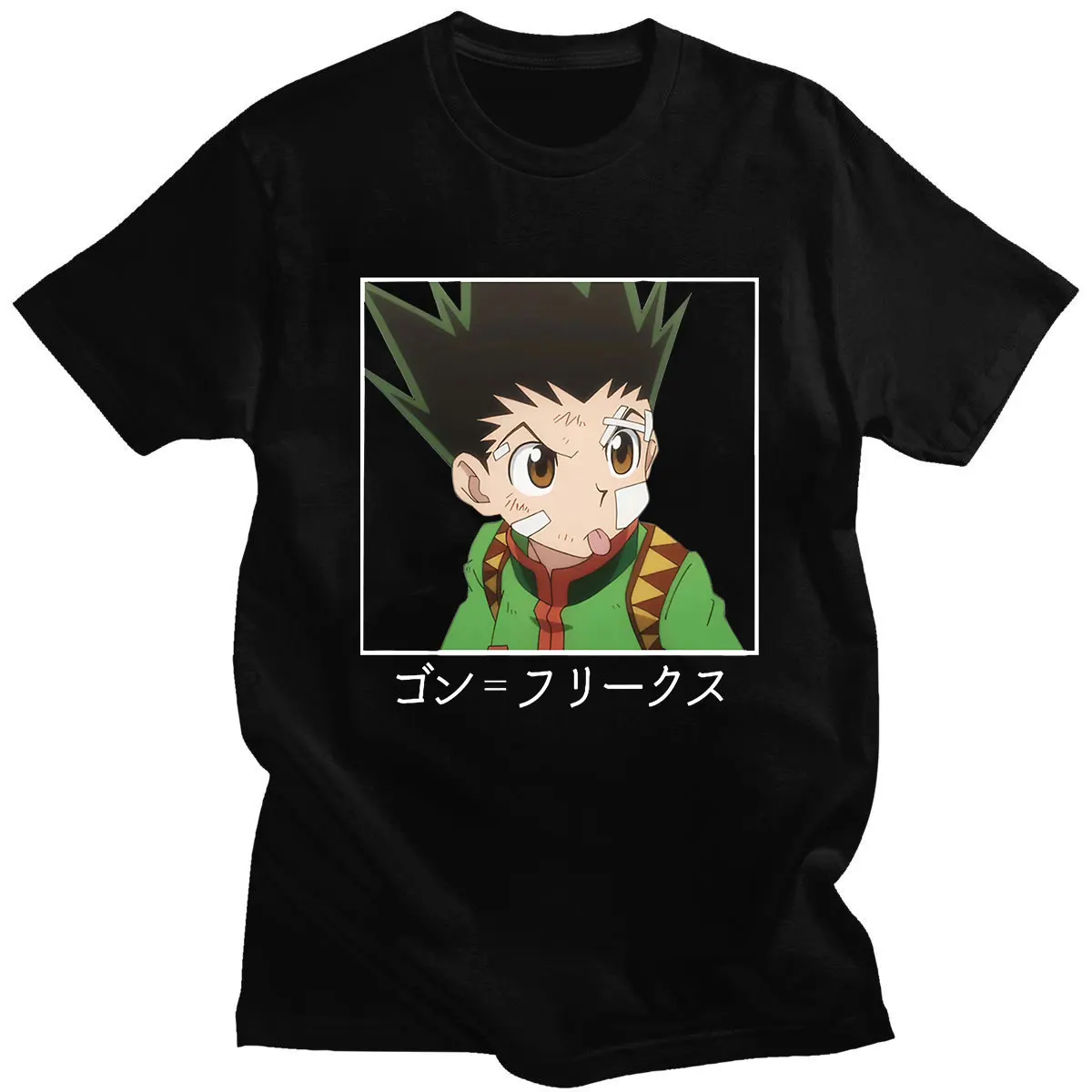 Классическая свободная парная футболка Hunter X Kurapika GON FREECSS Harajuku с принтом манги