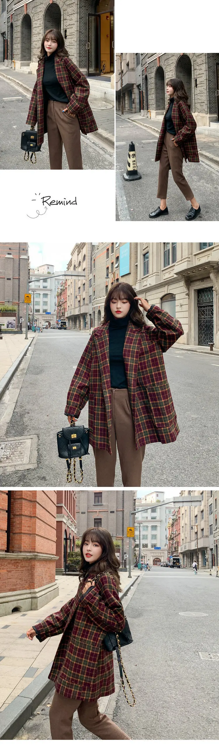 Длинное пальто Manteau Veste Femme Hiver Vadim Abrigo Casaca Mujer zapul женские пальто Зимняя шерстяная женская накидка Женская клетчатая куртка Kawaii YL277