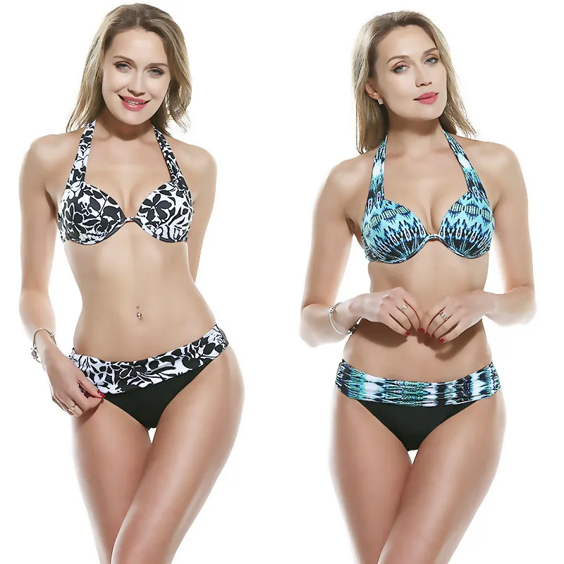 

Swimsuit 2020 tie dye bathing suit women Sexy Bikini 2 Piece Set Brazilian Swimming Swimwear Push Up High Waist Triangle Suit