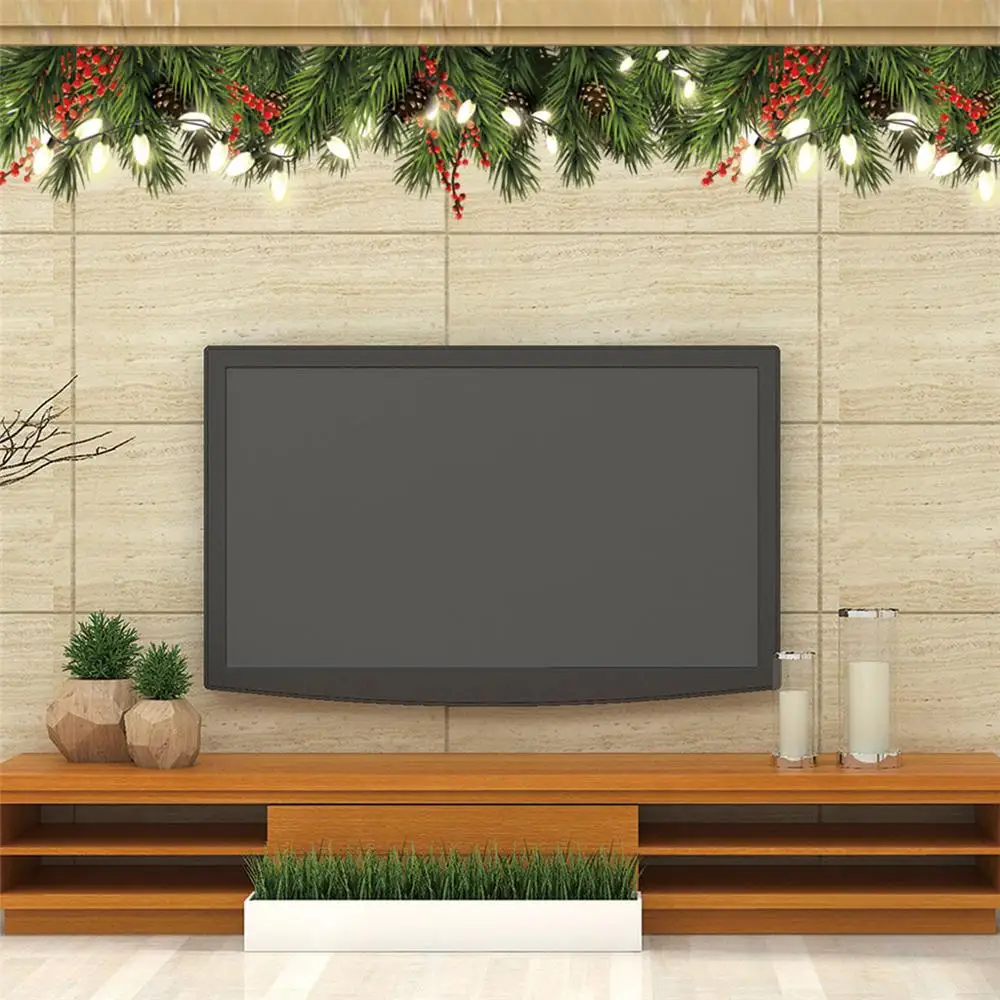 Merry Christmas Wall Stickers RemovableChristmas Tree Shop Window Decals Decorations For Home raamstickers kerst SD | Дом и сад