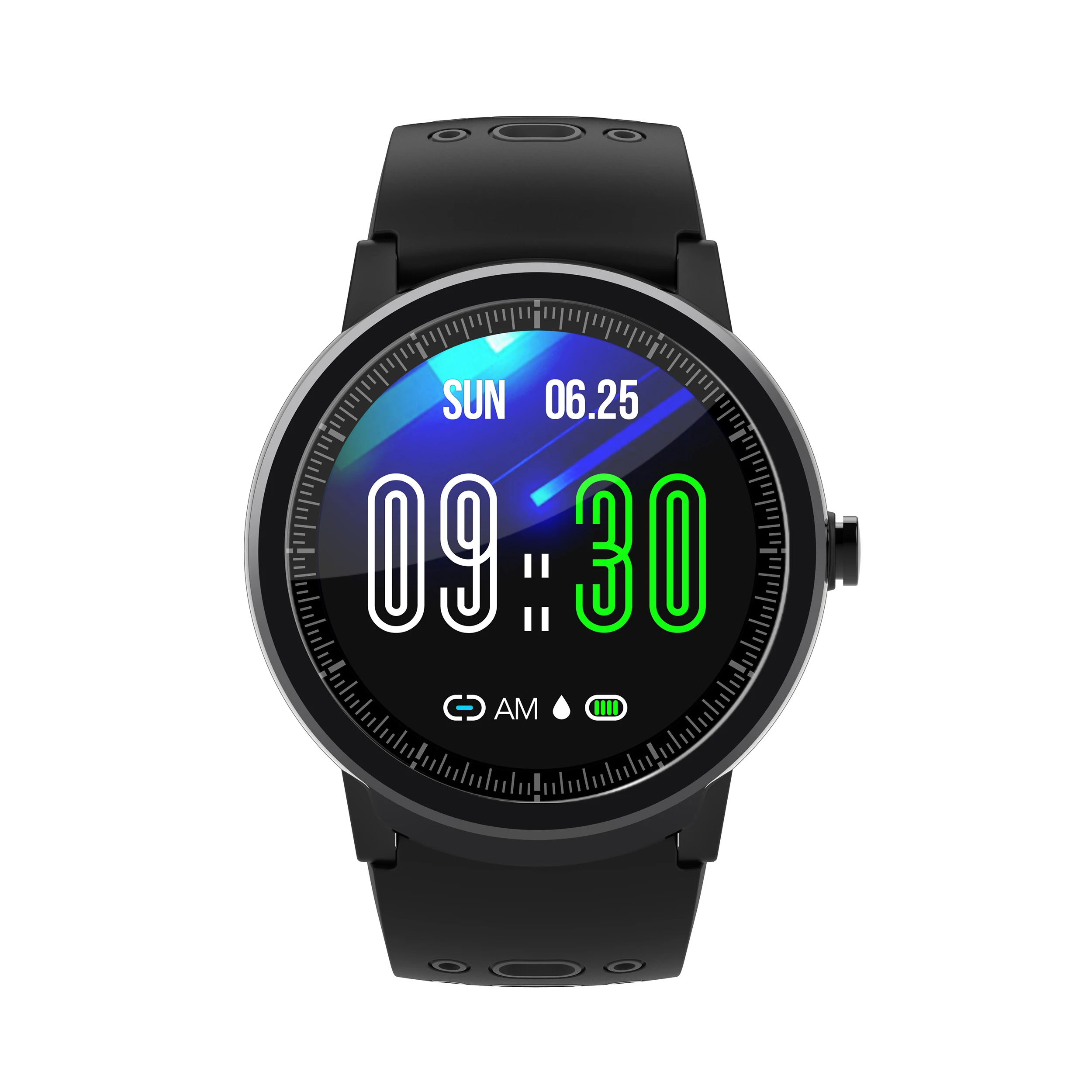 High-end fashion smart watch silicone strap waterproof health bracelet heart rate pedometer Bluetooth connection mobile phone