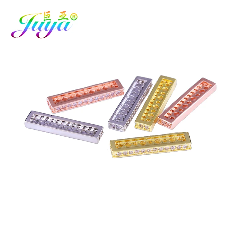 Juya DIY Ювелирные изделия из жемчуга компоненты несколько рядов металлический разделитель спейсер баров для натуральных камней Жемчуг Бисероплетение ювелирных изделий