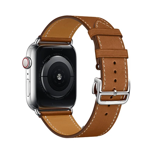 Кожаный ремешок для Apple watch 4, 5, ремешок 44 мм, 40 мм, iWatch 38 мм, 42 мм, ремешок из натуральной кожи, браслет для Apple watch 3, 2, 1, 42 - Цвет ремешка: 9