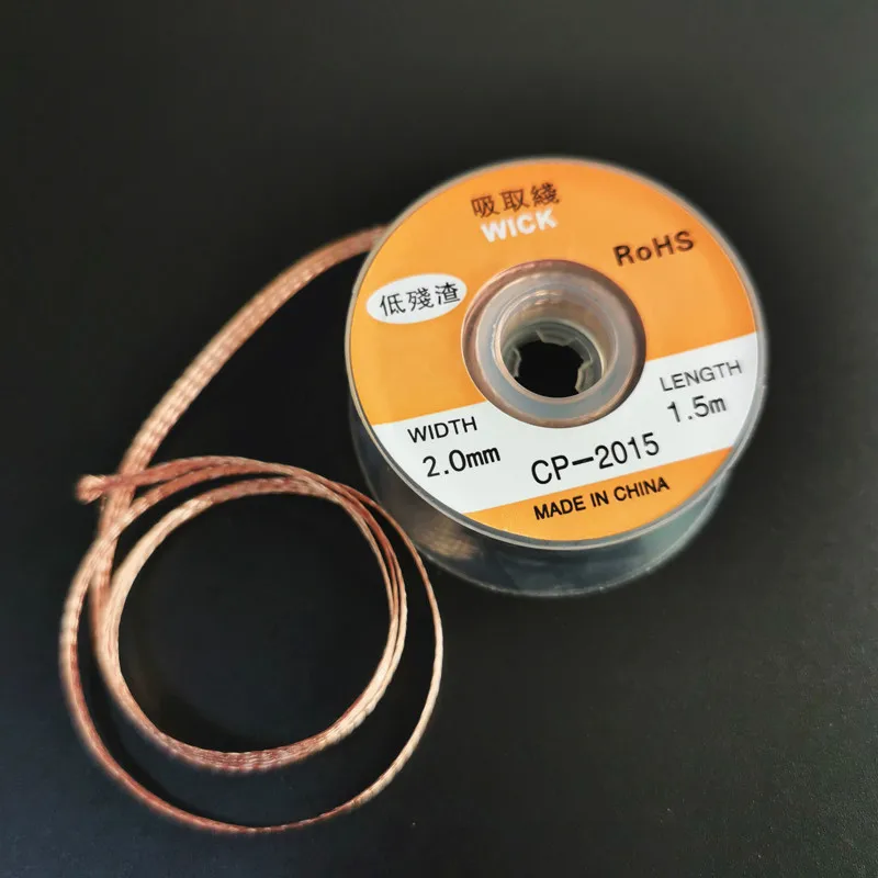 

New Solder Wick 1pc 3.5mm 2.5mm 2.0mm 1.5M Desoldering Braid Solder Remover Wick Wire Repair Tool