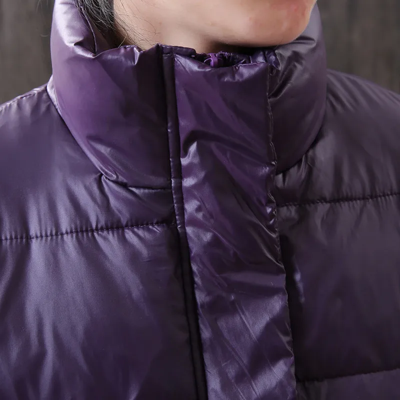 

2020 New Korean Loose Bright Face Down Padded Jacket Women Plus Size Thick Winter Down Coat Womens Clothes b715