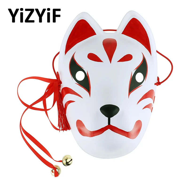 Аниме лиса маска ручная работа косплей с маской для лица Аксессуары японская