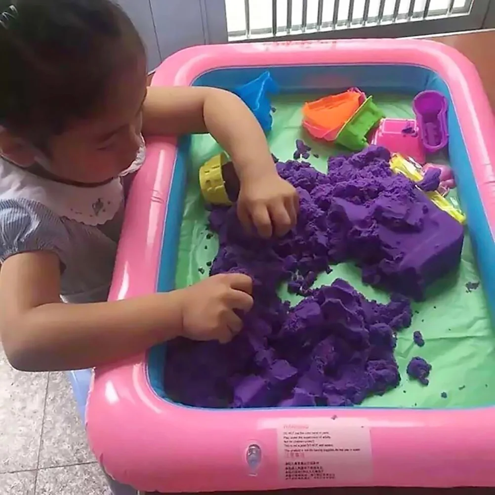 60*45 cm flatable Sand Tray Pool Kids Indoor PVC Inflatable Castle Box Sandbox Table Fun Play Toy Clean Thicker | Игрушки и хобби