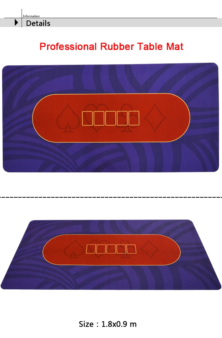 180x90 см tapis Покер Казино Фиолетовый резиновый Техасский покер скатерть Квадратный Настольный коврик для настольной игры тканевые аксессуары для покера