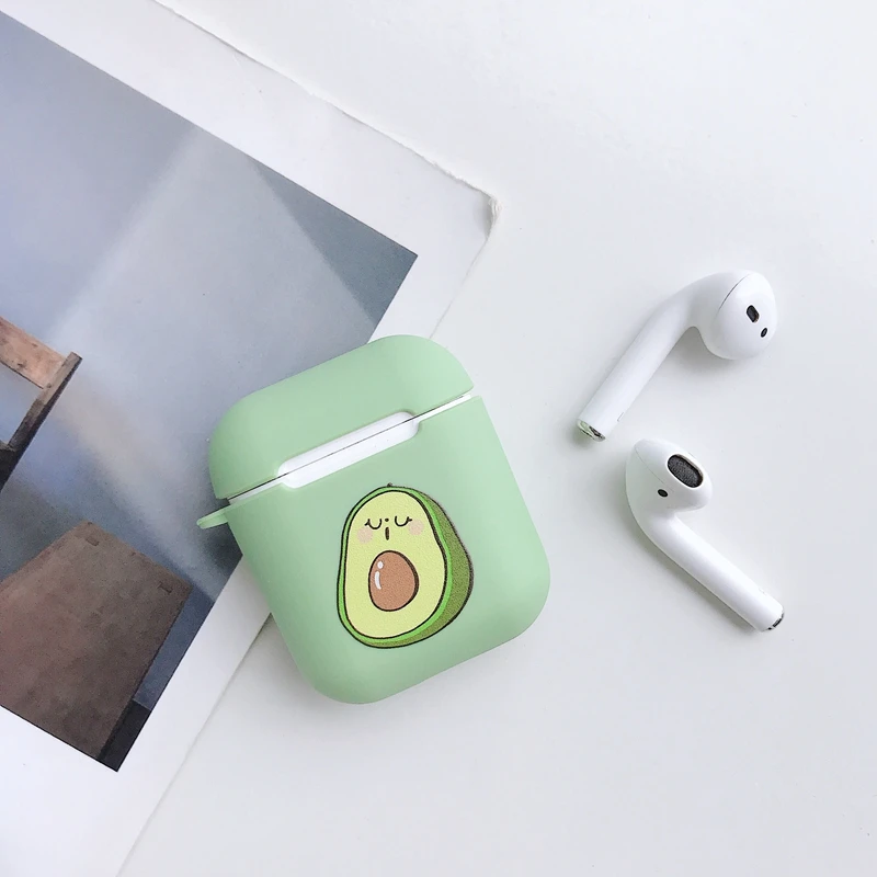 Мягкий матовый ТПУ чехол для наушников AirPods 1/2 с изображением собаки яйца и курицы - Цвет: 4