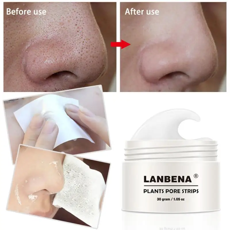 

LANBENA Face Blackhead Remover Mask Skin Care Acne Nose Mud Peel Mask Black head Remove Peeling Off Stickers TSLM1