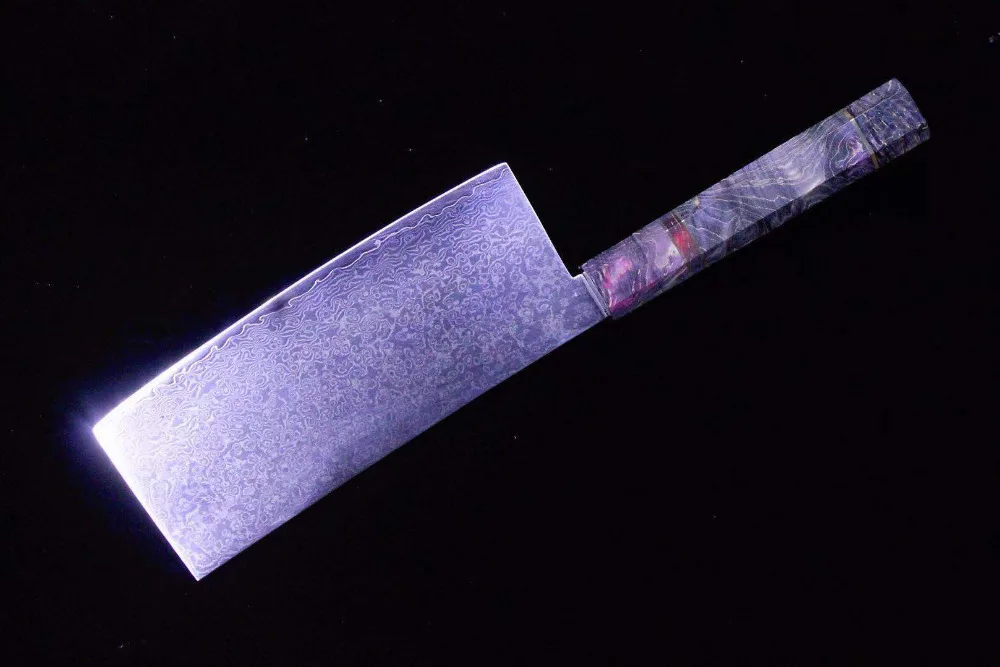 Дамасская сталь, нож повара Nakiri, китайские умные ножи, острый нож для нарезки стейка, кухонный нож, столовые приборы