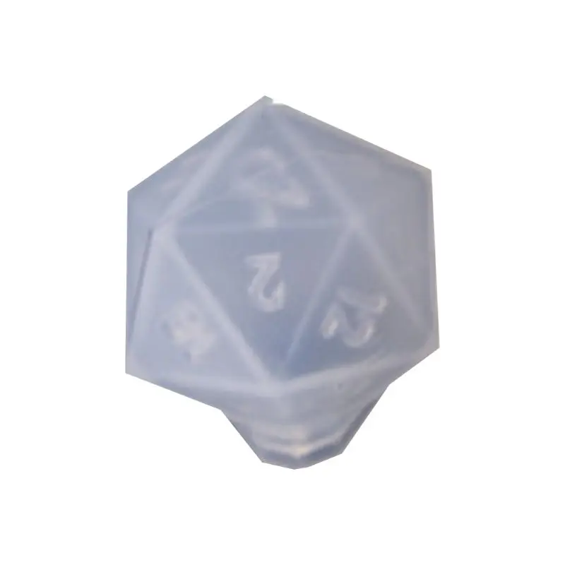 

DIY Crystal Epoxy Mold Dice Fillet Shape Multi-spec Digital Game Silicone Mould