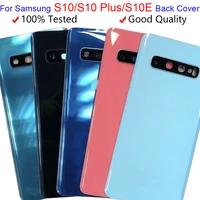 back glass replacement for samsung galaxy s10 s10e s10 plus s10 battery cover rear door housing case camera glass lens frame