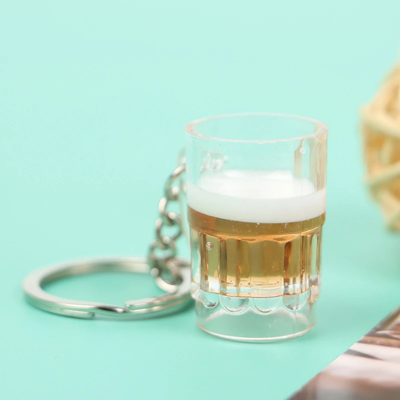 Крутые милые поделки из смолы брелок для пива унисекс женщин и мужчин имитация