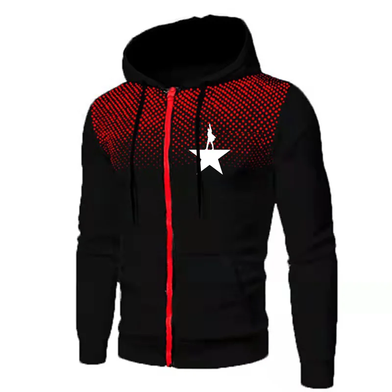 

Hot Sports Hoodies Men Zipper Printed Jacket Sweatshirts Gym Hooded Sweatshirt Spring Autumn Casual Men's Coat Free Shipping