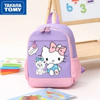 takara tomy cute cartoon hello kitty backpack simple waterproof leisure large capacity comfortable childrens school bag