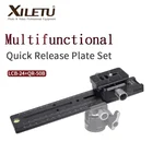 XILETU LCB-24B Track Dolly Slider фокусировка фокусировки рельса слайдер  зажим и QR пластина подходит Arca Swiss для Canon DSLR камеры