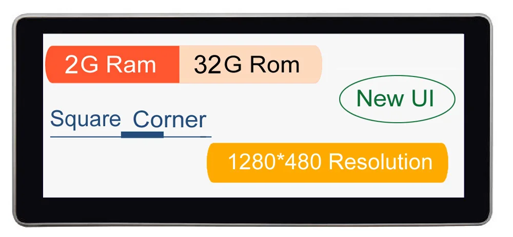 1920*720 разрешение Android экран с gps-навигация, радио, стерео Bluetooth для Mercedes Benz C W204 2008-2010 Comand экран - Цвет: 2-32G Square corner