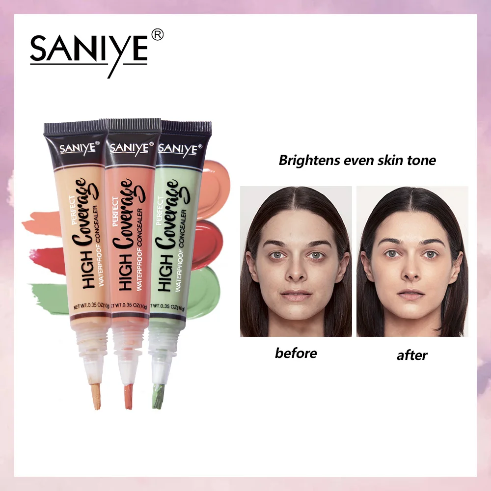 

SANIYE Concealer Trimming Liquid Foundation Face Make Up Concealer Corrector Acne Contour Makeup Foundation Waterproof Cream