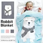 INS вязаное одеяло, Мультяшные животные, белый медведь, стеганые одеяла, детское вязаное одеяло, детское одеяло