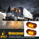 10 шт 12В 24В светодиодный Габаритные Огни Парковка Предупреждение Amber для грузовика прицеп лампа светодиодный Беспроводной осветитель прицепа
