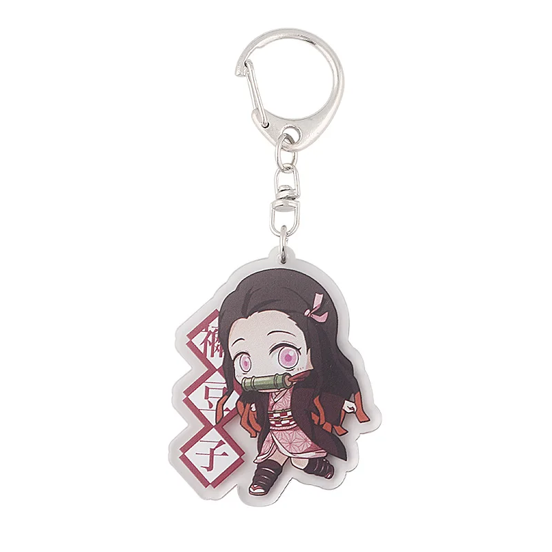 Брелок с изображением демона SlayerT anjirou Nezuko аниме брелок Kimetsu No Yaiba милый