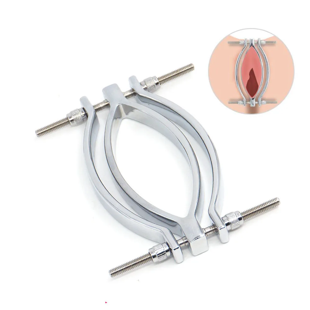 Металлический зажим для губ Стимулятор клитора Секс БДСМ бондаж вагинальное