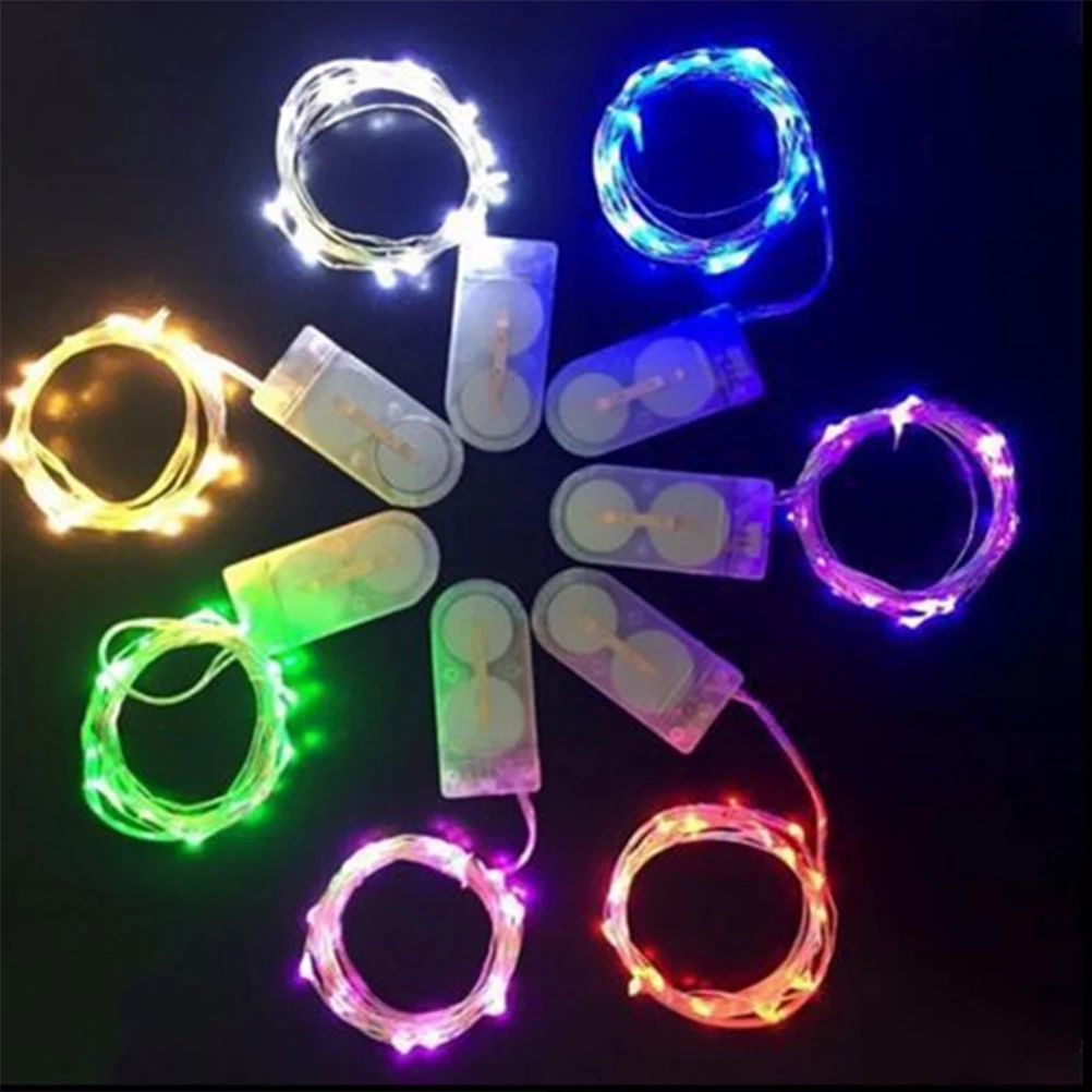 3 шт. 1 м 10 светодиодов цветной светильник медная проволока декоративный без