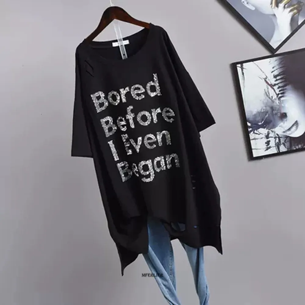 Женская летняя футболка с блестками и круглым вырезом | одежда