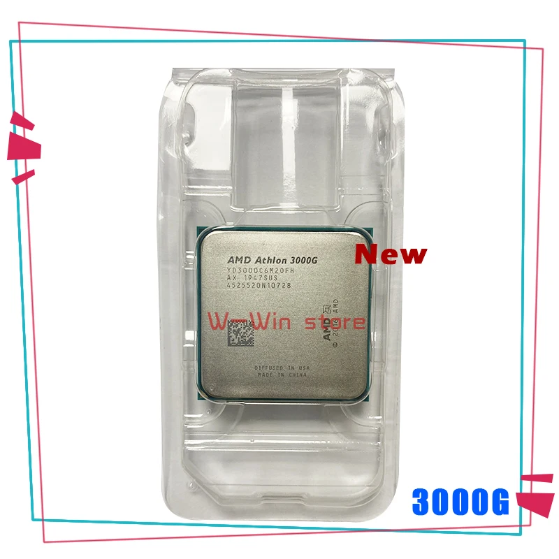 Новый процессор AMD Athlon 3000G X2 3 5 ГГц двухъядерный четырехпоточный YD3000C6M2OFH разъем AM4