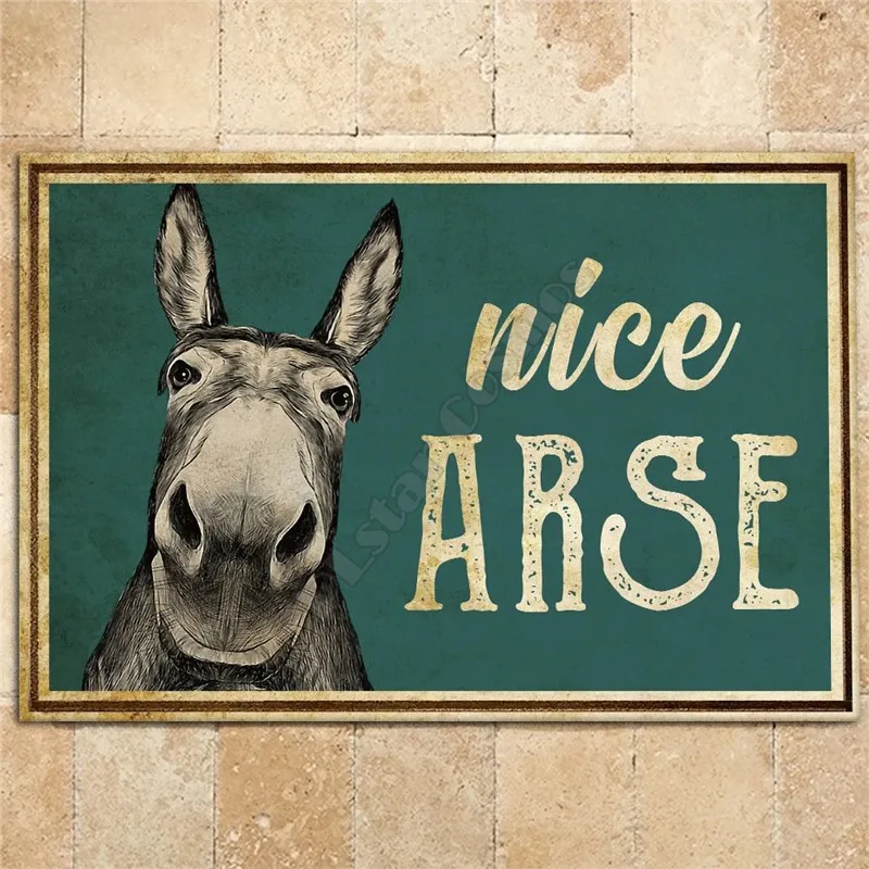 

Donkey Nice Arse Doormat 3D All Ove Printed Non Slip Door Floor Mats Decor Porch Doormat