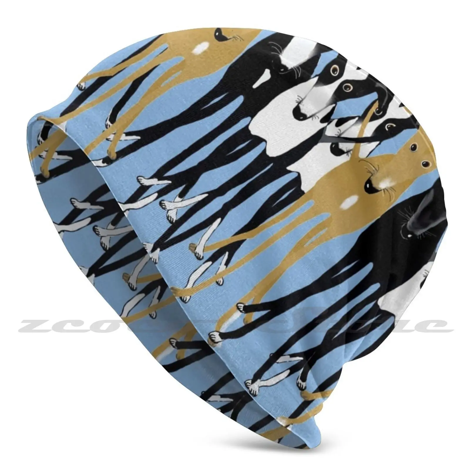 

Greyhound Gathering Diy Pullover Cap Knit Hat Plus Size Keep Warm Elastic Soft Greyhound Sighthound Wgw Wimbledon Welfare