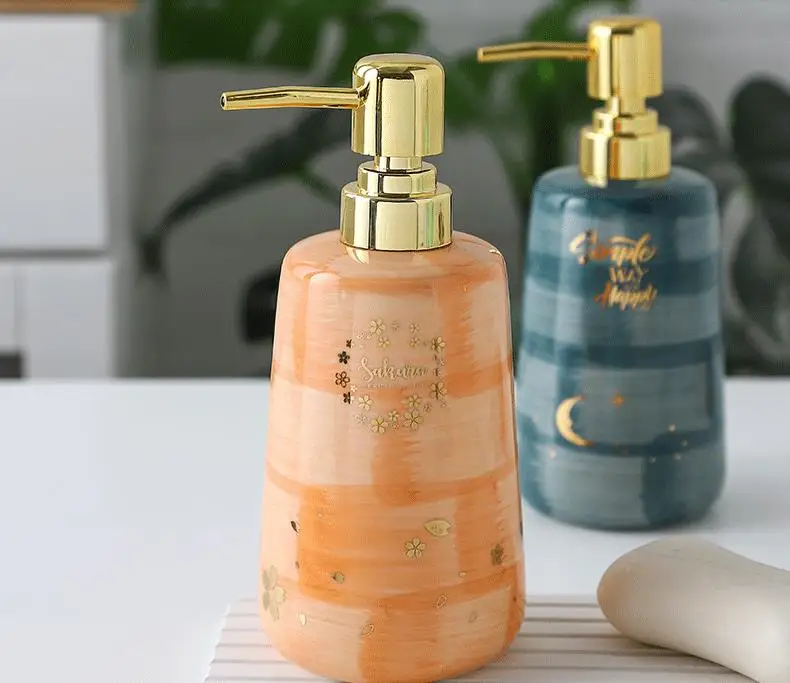 Керамическая бутылка для мытья рук ins душа в ванной туалет бутилированная