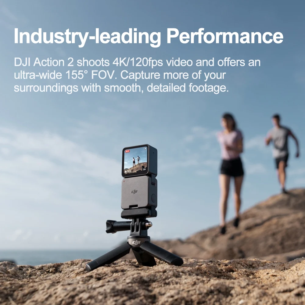 DJI Action 2 Power комбинированная камера 4K 120fps супер широкий FOV универсальный магнитный