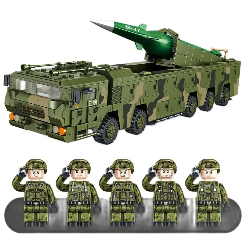 

Military series 639007-009 ballistic missile assembled and inserting children puzzle small particles building blocks kids gift
