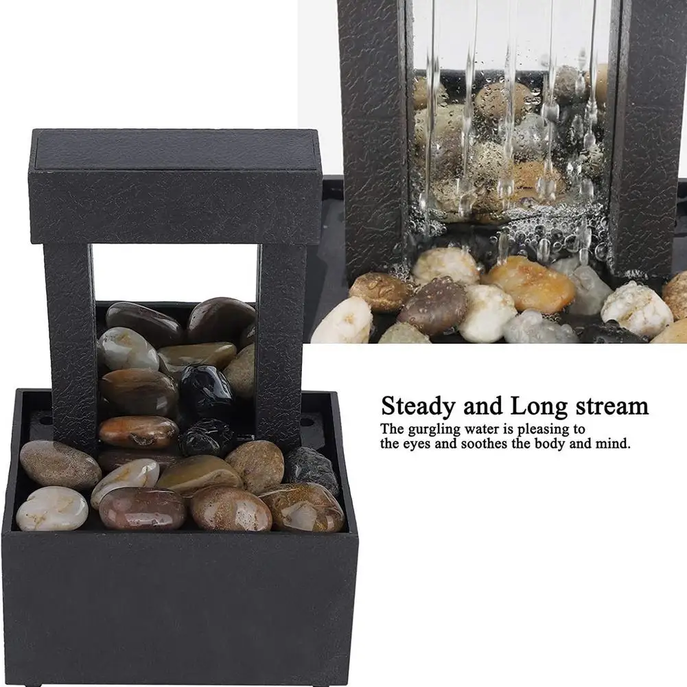 Светодиодный фонтан дзен для помещений офисный настольный водное украшение