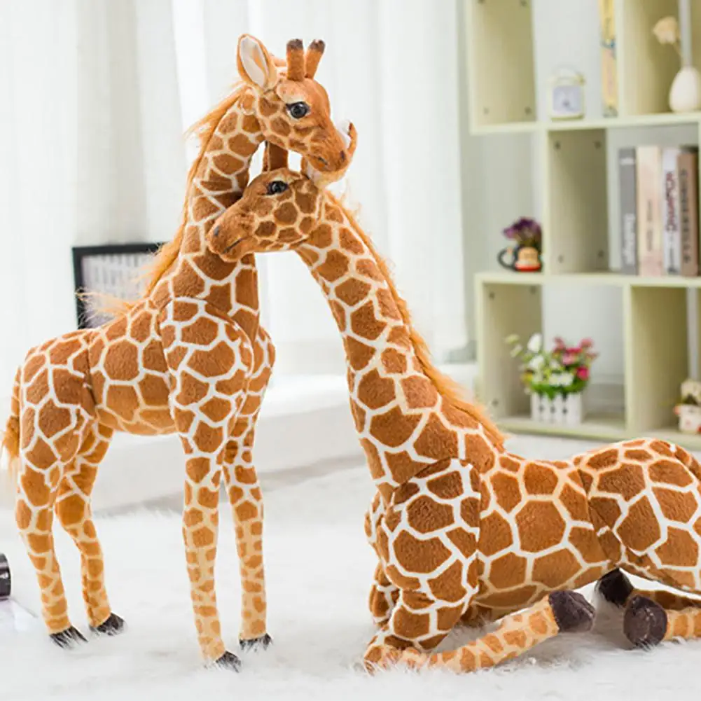 

Huge Real Life Giraffe Plush Toys Cute Stuffed Animal Dolls Soft Simulation Giraffe Doll High Quality Birthday Gift Kids Toy